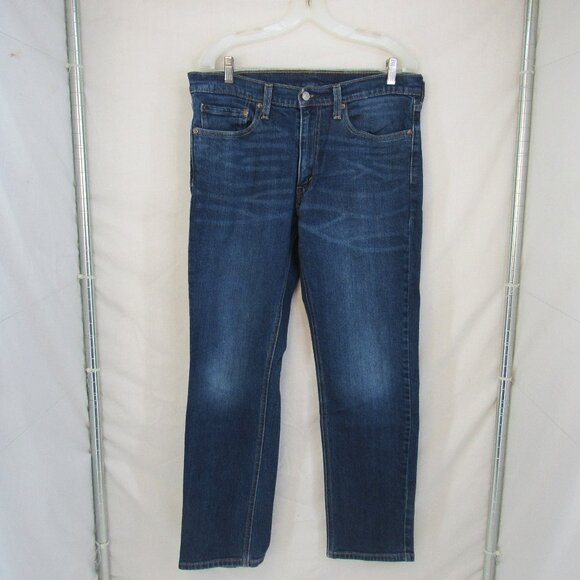 Levi Red Tab 541 Mid Rise Straight Leg Dark Wash Men's Blue Jeans Size 32X32 - Picture 1 of 9